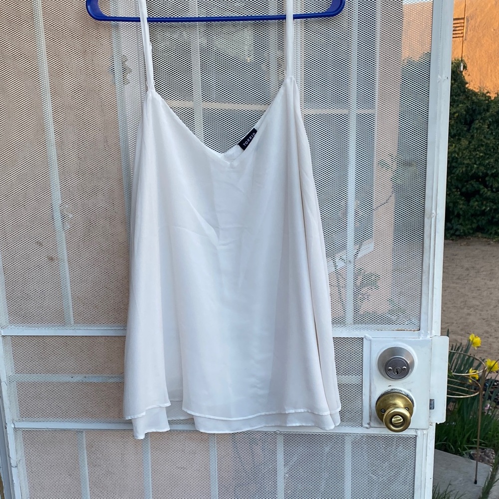 torrid White Satin V-Neck Cami